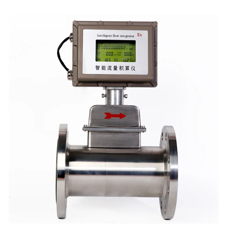 DN50 For Natural Gas Compress Air Heat SS304 Material FCC ISO CE Gas Meter Gas Turbine Flow Meter