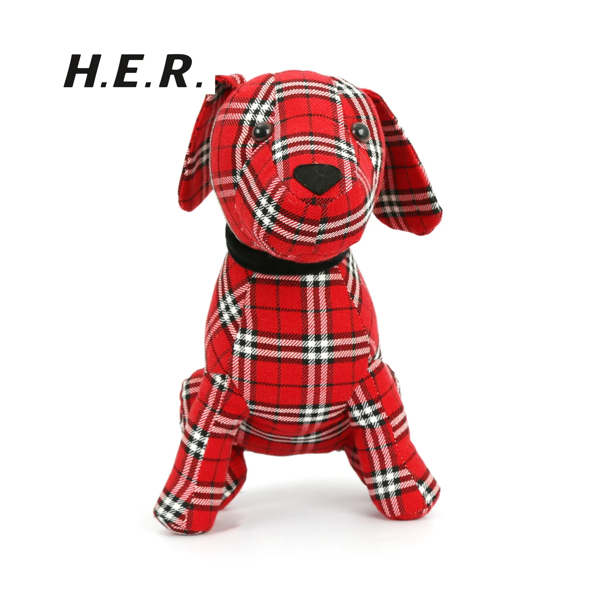 Customized Decorative Red Dog Door Stopper Funny Door Stop Animal Door Stop