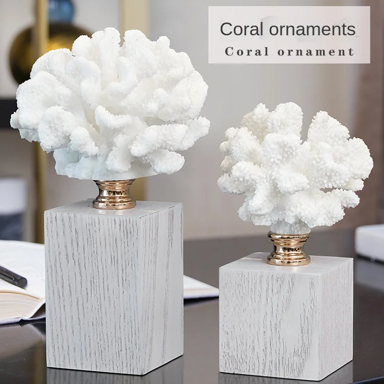 Sample room coral decoration resin living room decorations home office decoration crafts