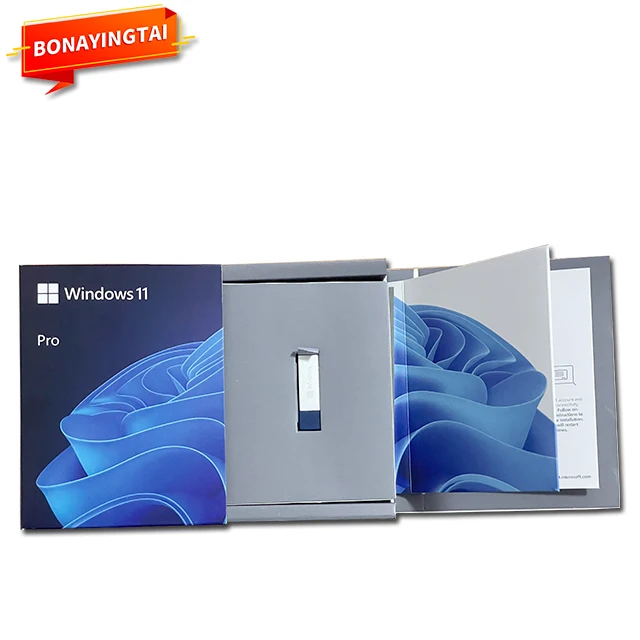 Windows 11 профессиональная розничная коробка/Windows Pro USB 3 0 полный пакет Английский язык последняя версия (1 комплект = 10