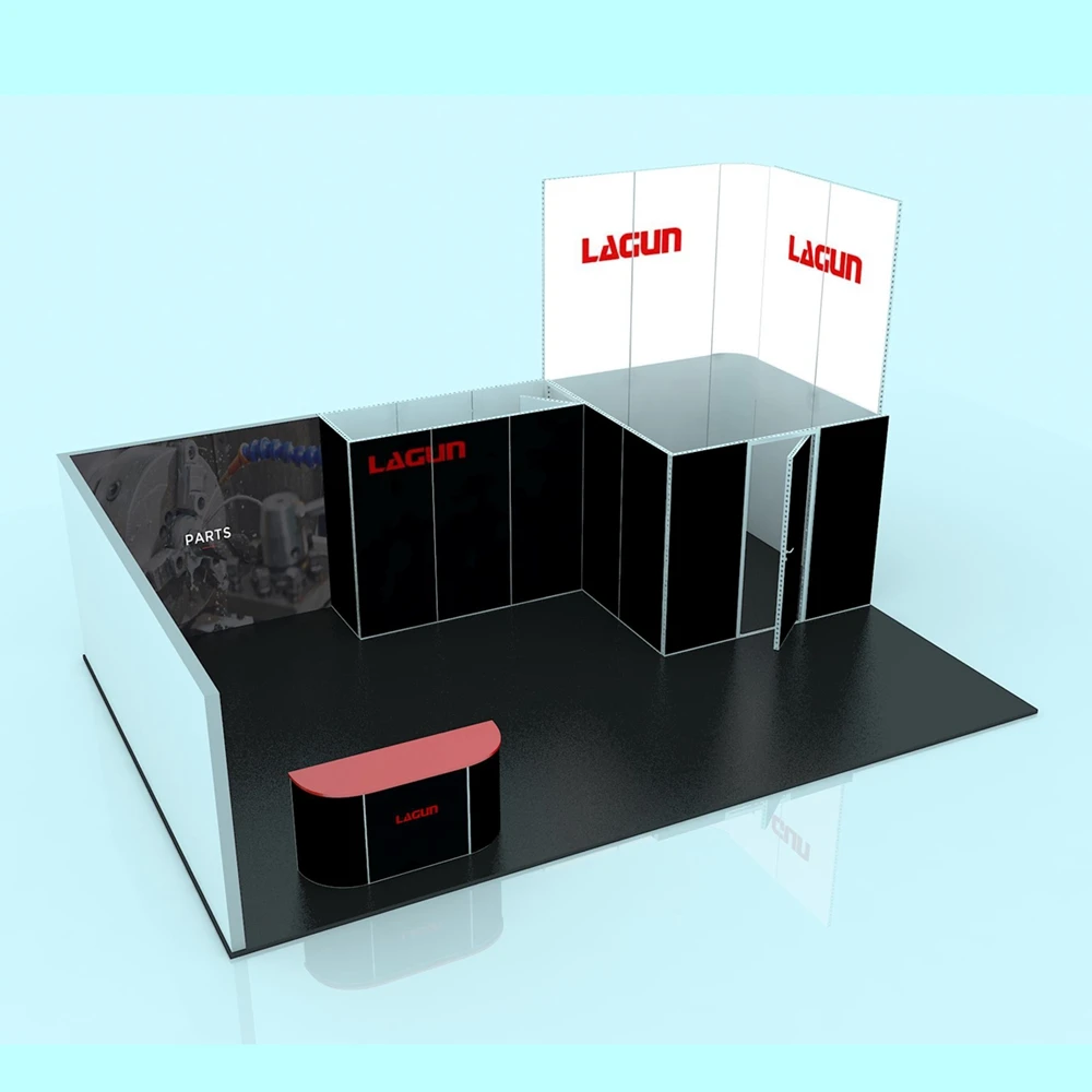 
 Торговая выставка, стенд с кокосовым телевидением, поставки с дисплеем для конференц-зала, легкая сборка, стенд 15x20  