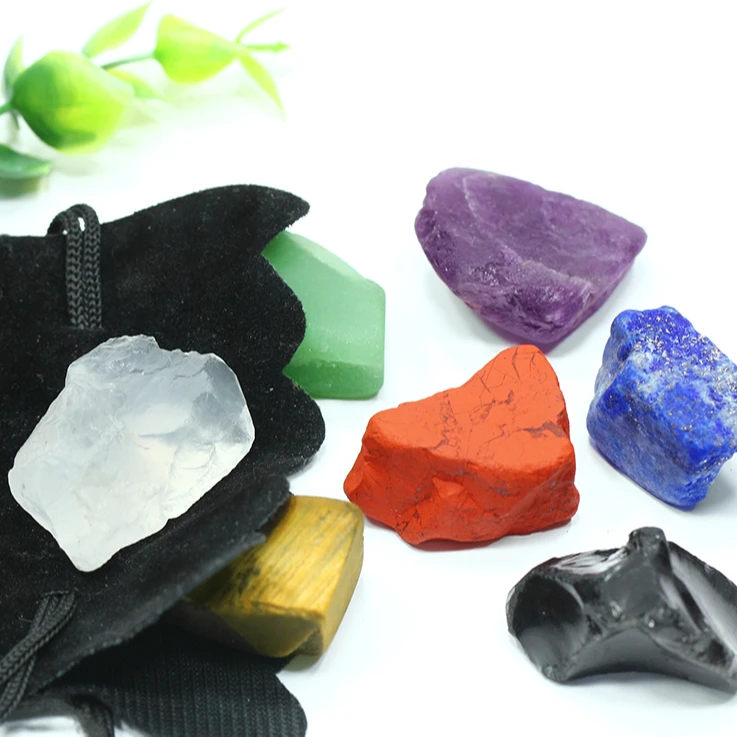 High Quality Crystal Healing Stones Chakra 7 Color Crystal Gifts Stones Crystal For Christmas Decoration Supplies Or Gifts