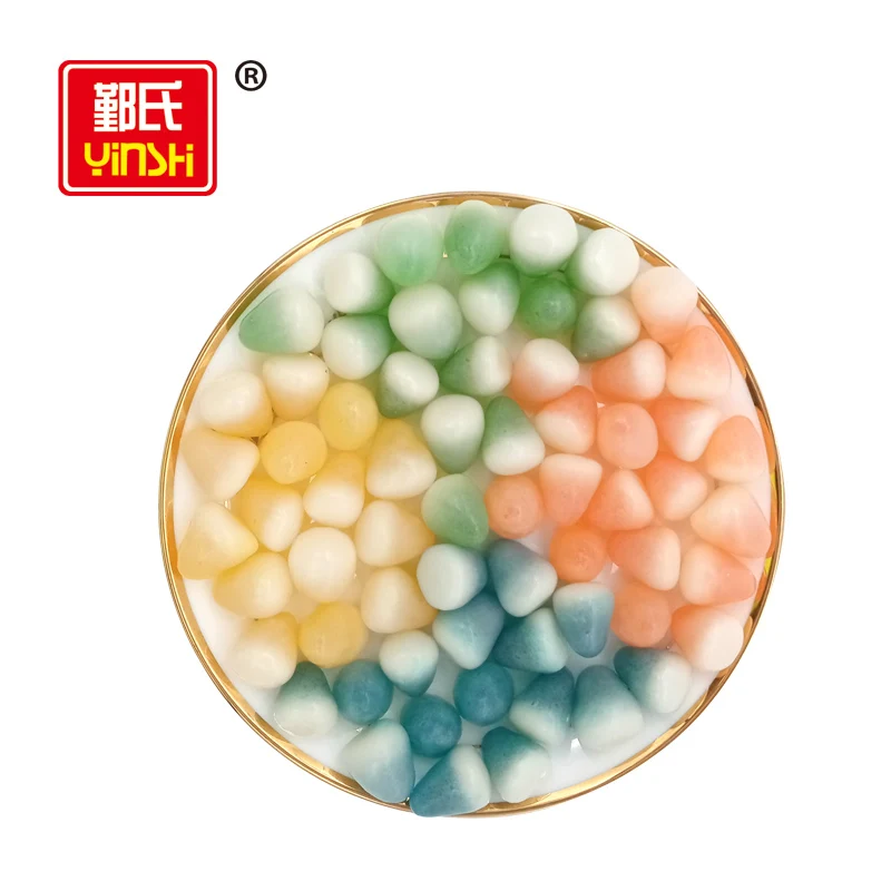 Water Drop  Fruit Flavor Crispy Soft Jelly Chewy Candy Gummy Candy in Zipper Bag