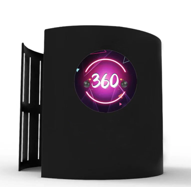 Hot Sale 360 Photo Booth Black Screen Enclosure Portable Inflatable 360 Photo Booth Background Enclosure With Led Light