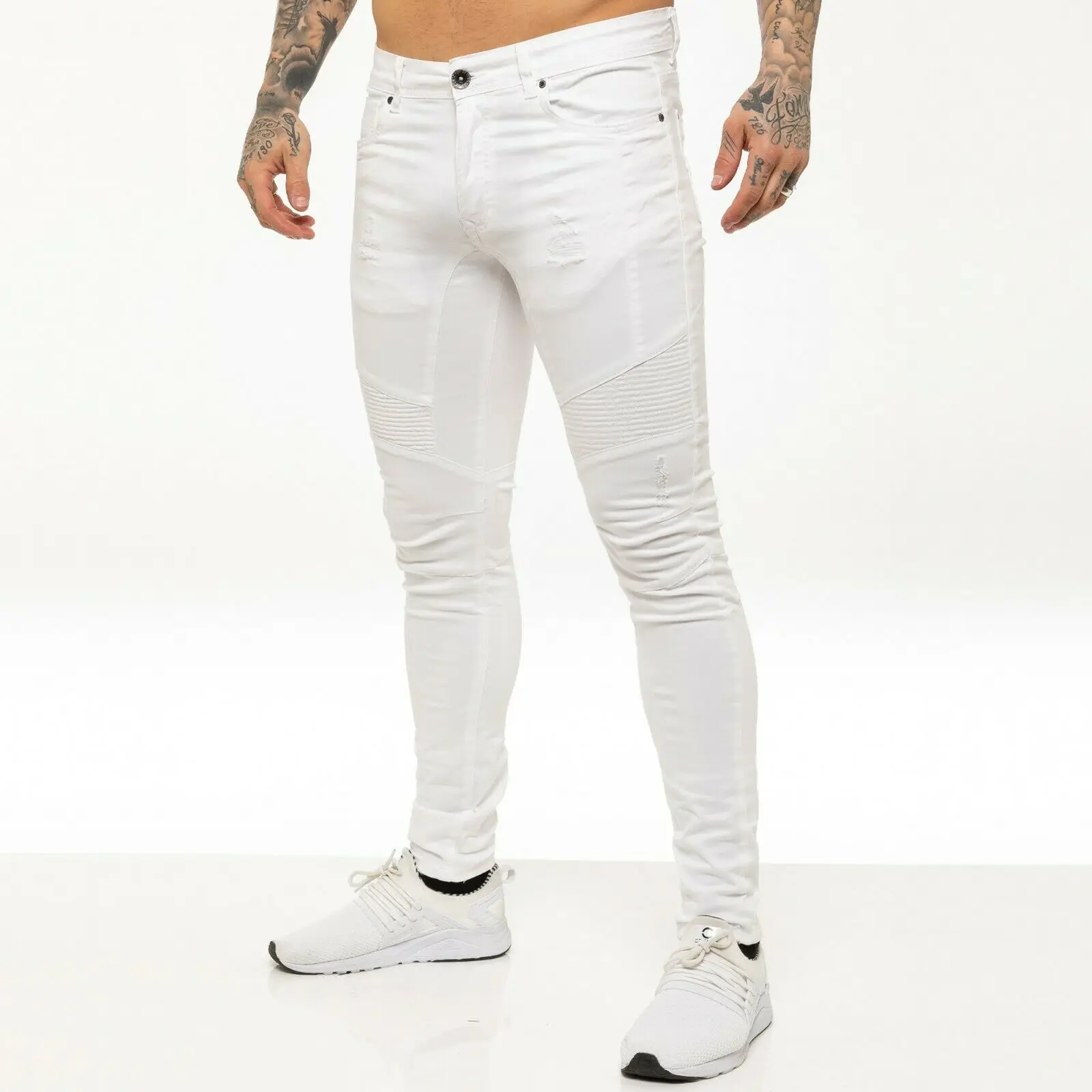 Supplier of international brands---Custom Made tapered stacked jeans men slim fit pants men jeans trouser