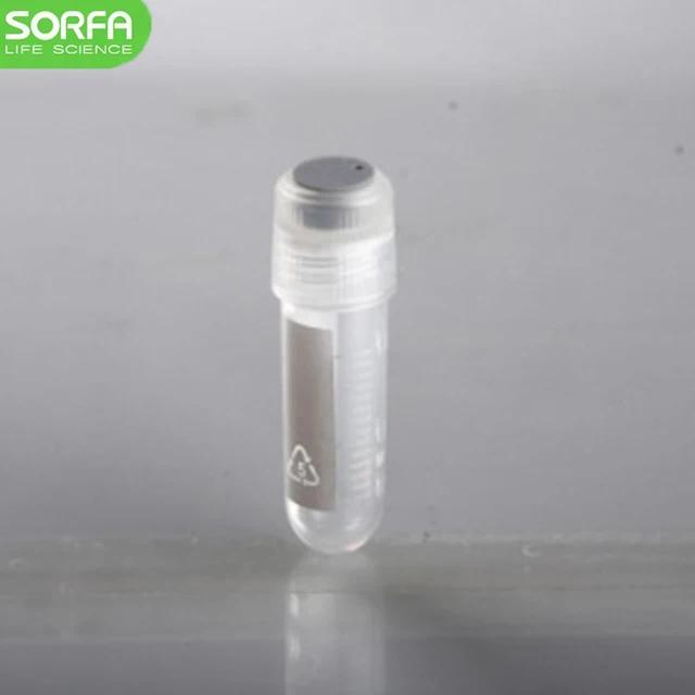 Лаборатория 2 мл внешняя резьба круглое дно криогенные флаконы реагент пластиковые флаконы