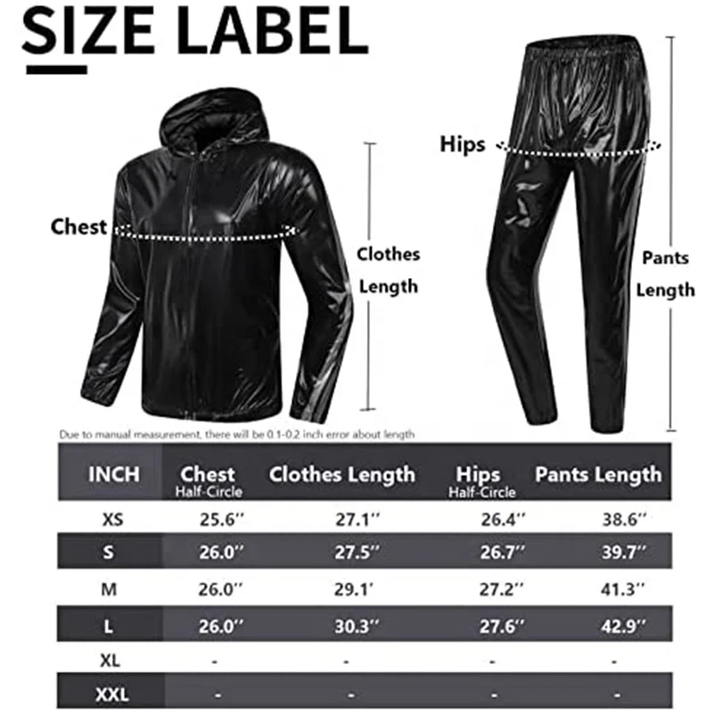 Custom New Design Fitness Weight Loss Hoodies PVC Sweat Sauna Suit For Men and Women