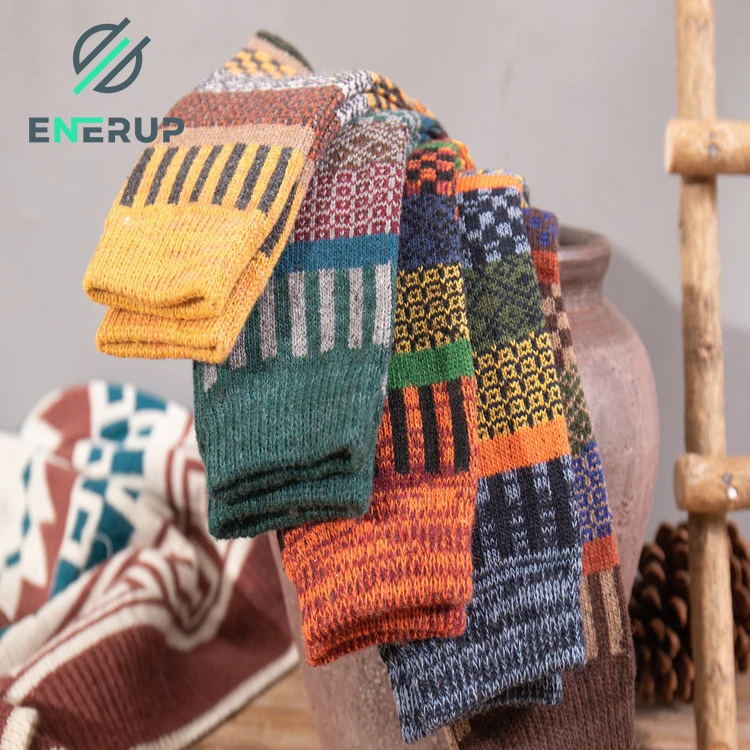 Enerup Custom Kaos Kaki Pria Calcetines Mujer Mens Heat Thick Insulated Extreme Boot Winter Warm Thermal Socks