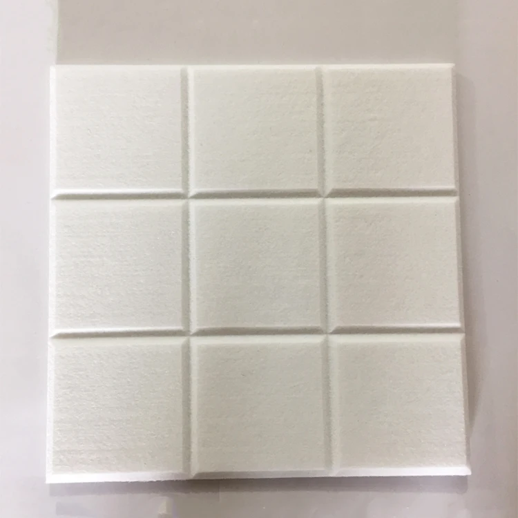 DIY Grids self adhesive polyester felt fiber acoustic sound proof wall panels