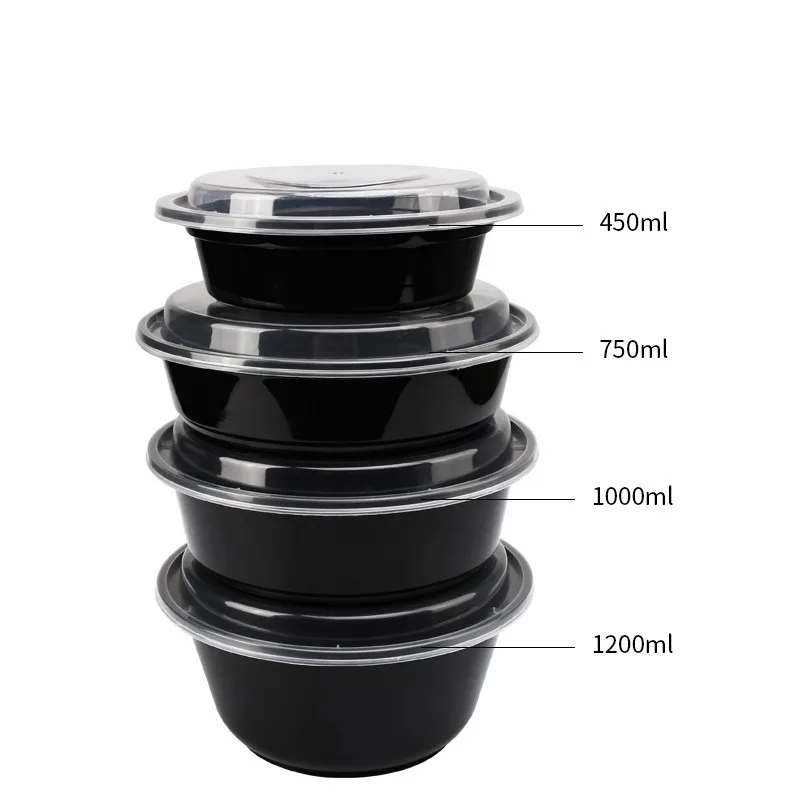 Устойчивая пользовательская суповая чаша микроволновая упаковка одноразовая пластиковая чаша с крышкой