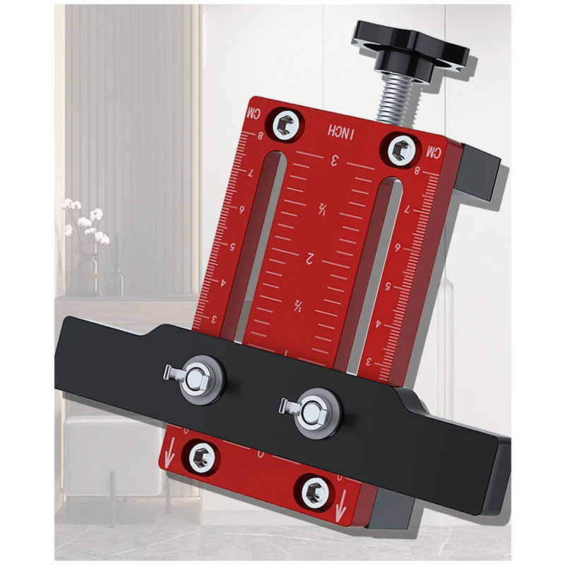 Cabinet Door Mounting Jig Drilling Fixed Clamp Locker Door Installation Locator Aluminum Woodworking Tool Right Angle Clamp