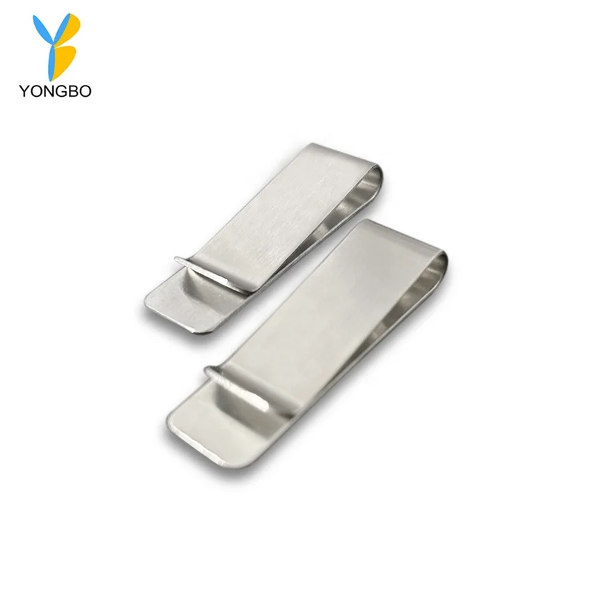 Bulk Metal Money Clip Spring Clips Stainless Steel Slim Cash Wallet Credit Card Holder for Cash Invoice Business Card