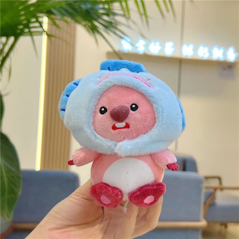 Kawaii Korea мультяшная плюшевая Съемная шапка в виде животных бобра брелок для ключей милые бобры плюшевые игрушки подарок детей