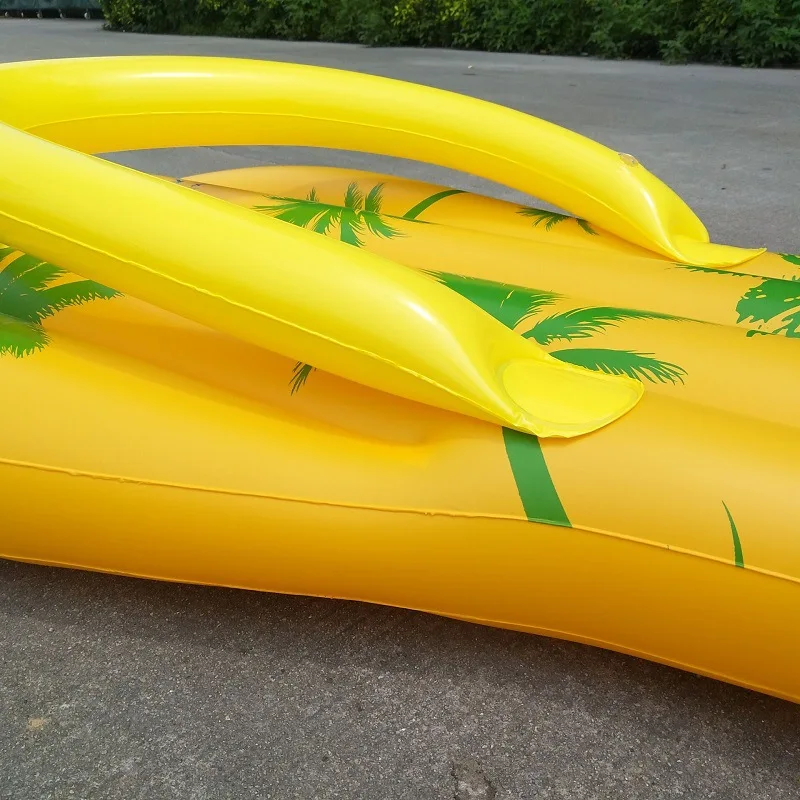B03 Promotional inflatable flip flop air mattress flip flop air bed pool float inflatable heavy duty thickened product