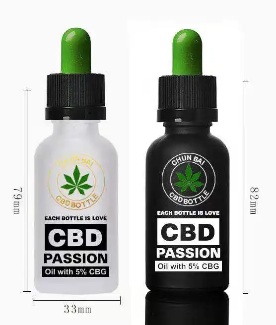 matte black glass dropper pipette 30ml bottle with cardboard tubes