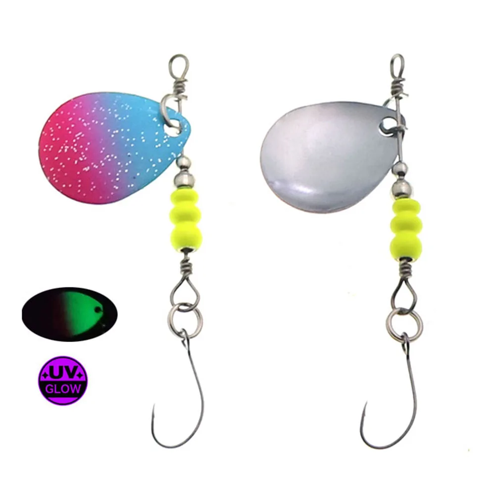 2.8g Spinner Bait Trout Spoon Fishing Spinning Metal Rotating Blade Artificial Bait Perch Pike