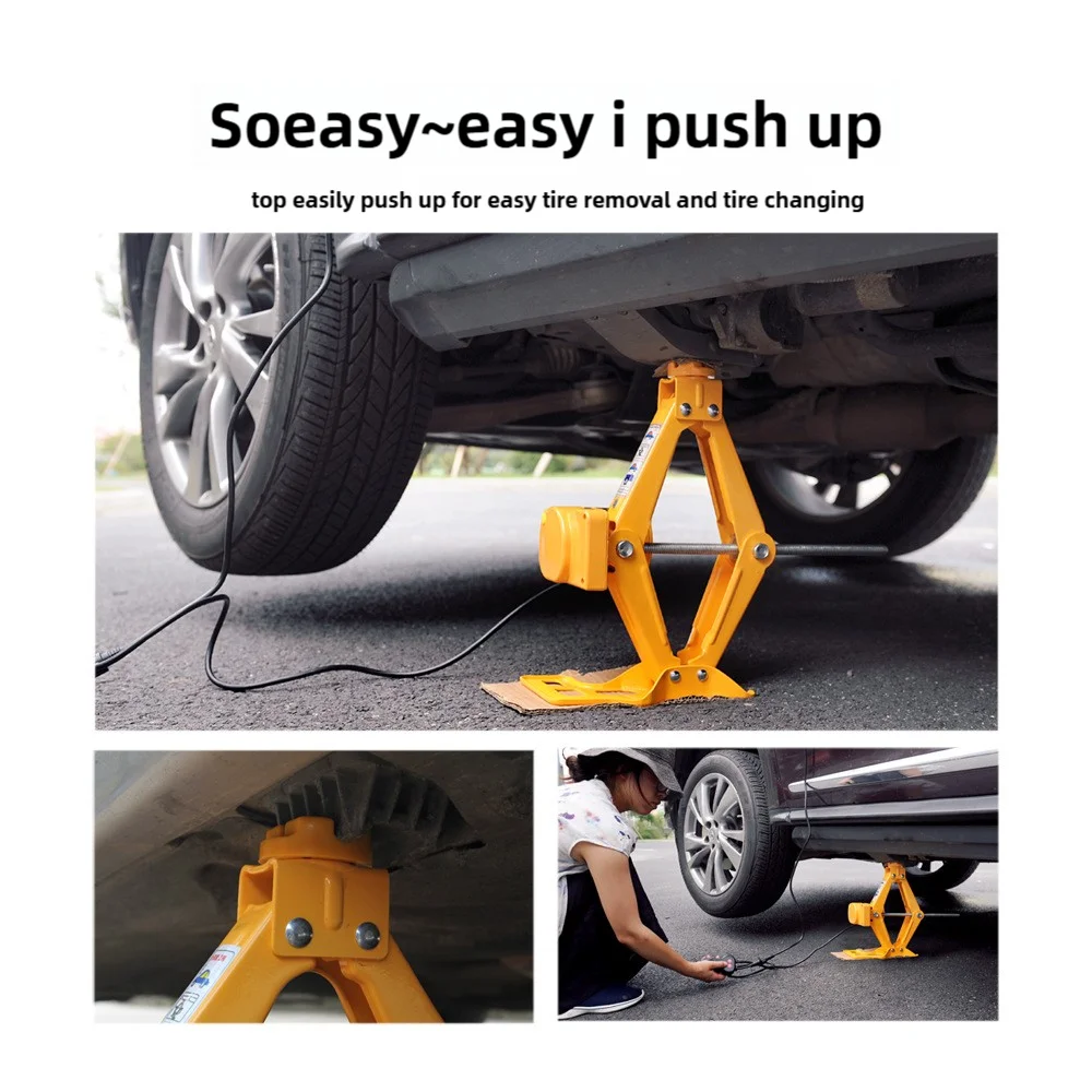 Portable 2T/3T Electric Car Jack Kit - 12V Quick Scissor Jack with Hydraulic Lift and Mechanical Car Lifts