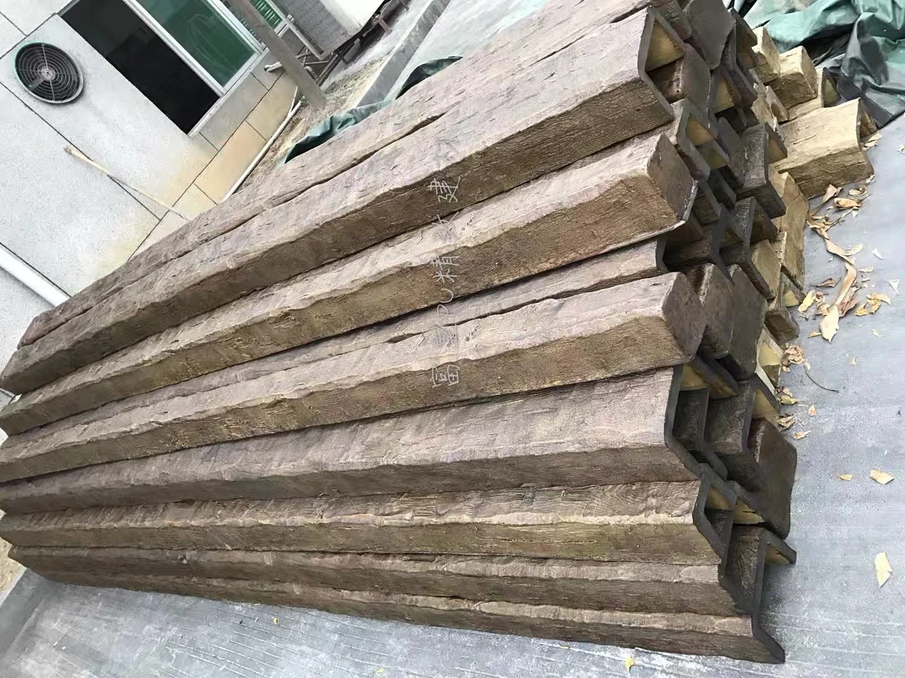 PU polyurethane Decorative Wood grain imitated Painted Fauxwood Beam