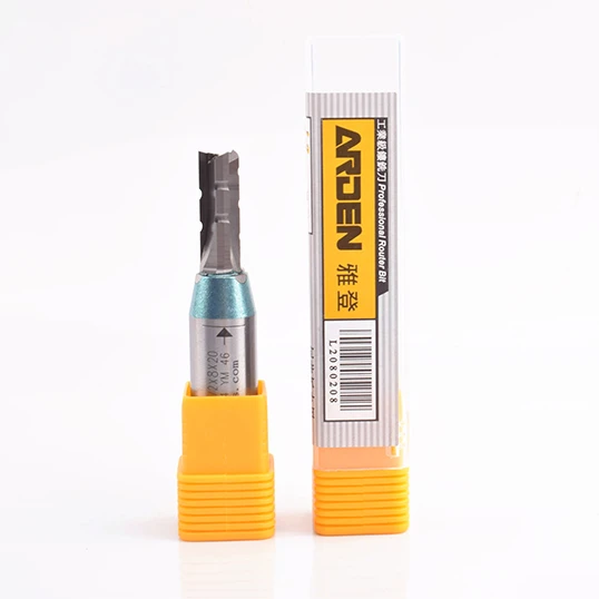 Arden Tct 3 Flute Straight Bits Tct Router Bits 1/2 Shank Tct Straight Milling Cutter