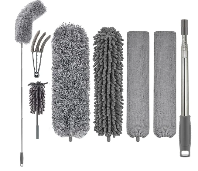 Customized Microfiber Feather Duster With Extension Pole