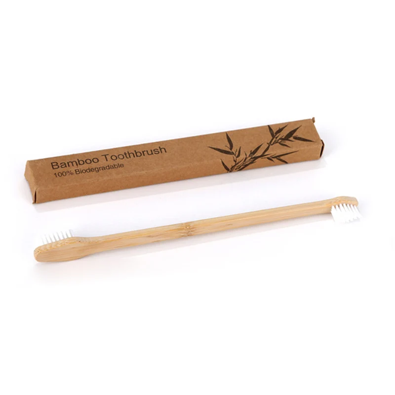 custom logo 100% organic bamboo pet toothbrush pet dog toothbrush