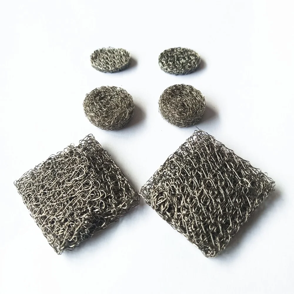 Hot sale knitted steel wire mesh for anti vibration sound attenuating and heat shield components in automotive application