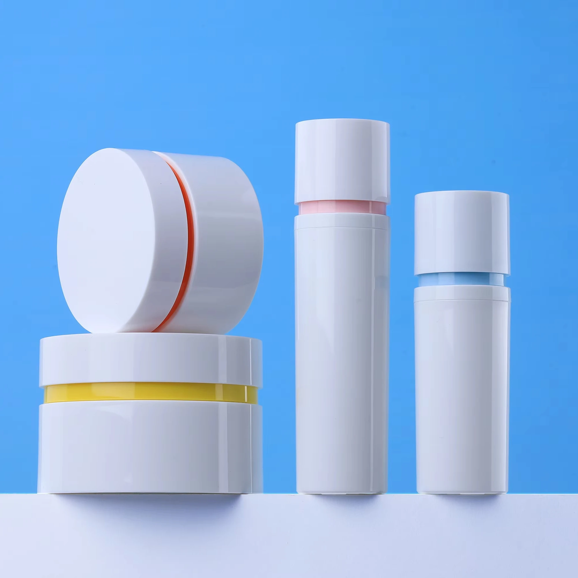 Hot-selling Plastic Skincare Packaging PP Cosmetic Cream Jar for body butter/ facial cleanser WAY01-50/100/200g