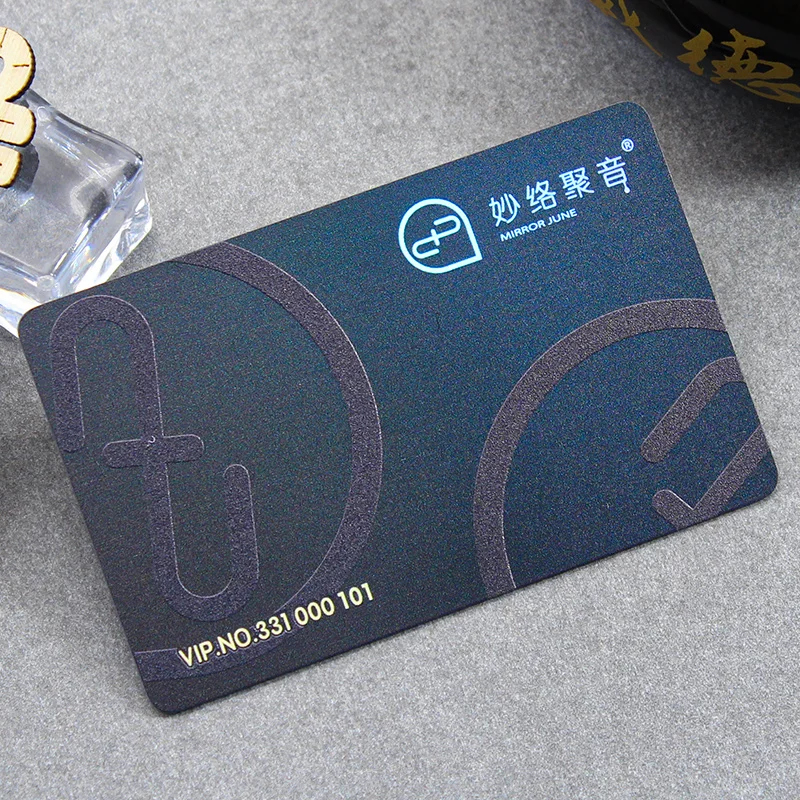 Double Side Hot Stamping Printing Name Membership Plastic VIP Gift Cards PVC Business Card