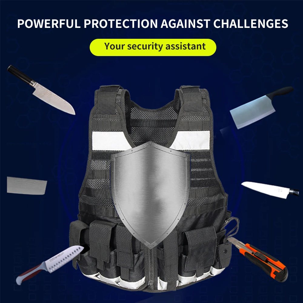 Outdoor Training Tactical Vest High Reflective Anti-stab Detachable Tactical Vest