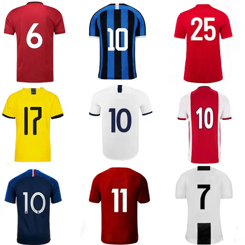 
2021 Hot selling Real Thai quality inter man madrid fans city europe team soccer tshirt jersey football uniform soccer jersey 
