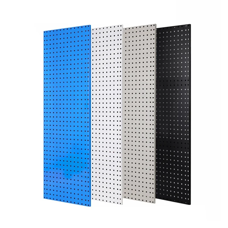 Garage Tool Storage Metal Pegboard Panels Black Pegboard Wall Organizer Large Heavy Duty Steel Pegboard for Walls Home
