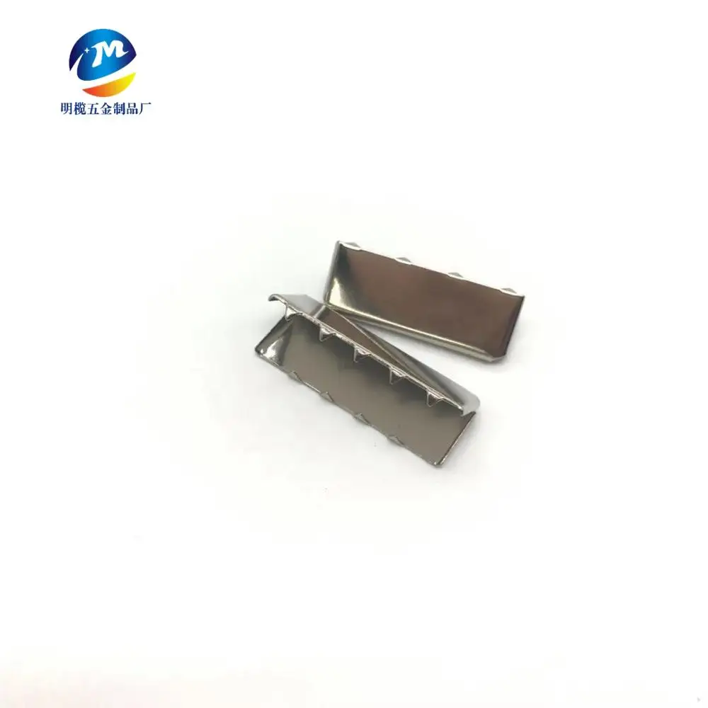 30-33mmFactory High quality eco friendly  Metal clip  for bag accessories belt end tail clip   Tooth clip
