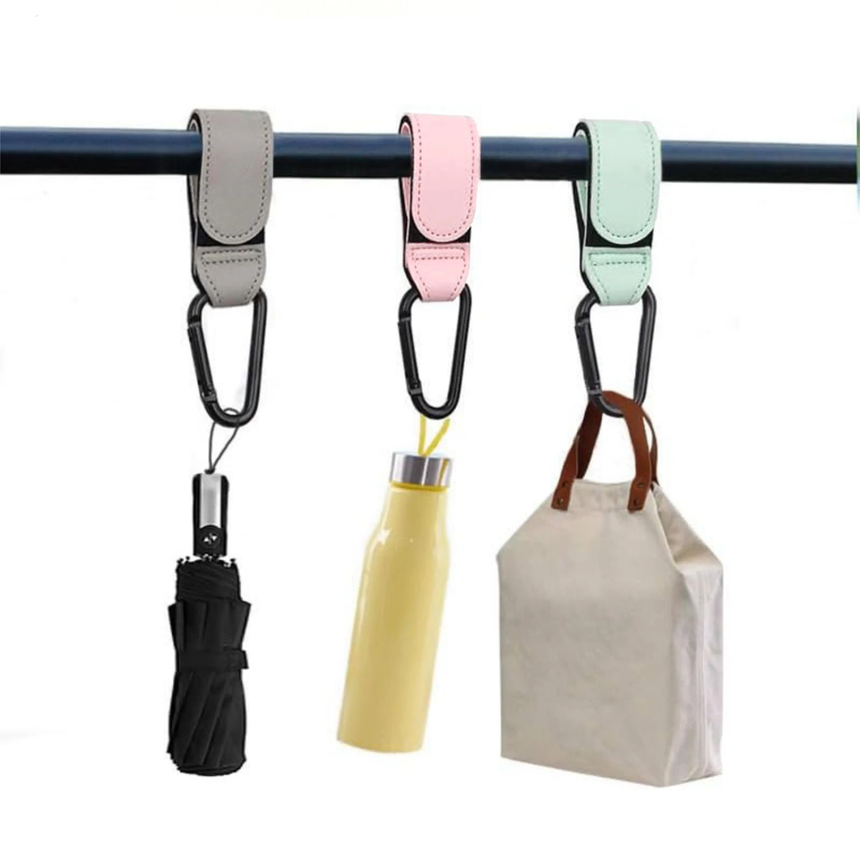 PU Leather Velcro Baby Stroller Strap Self-adhesive Strong Load-bearing Cable Tie Nylon Tape Cart High Quality 1.22*6.10inch