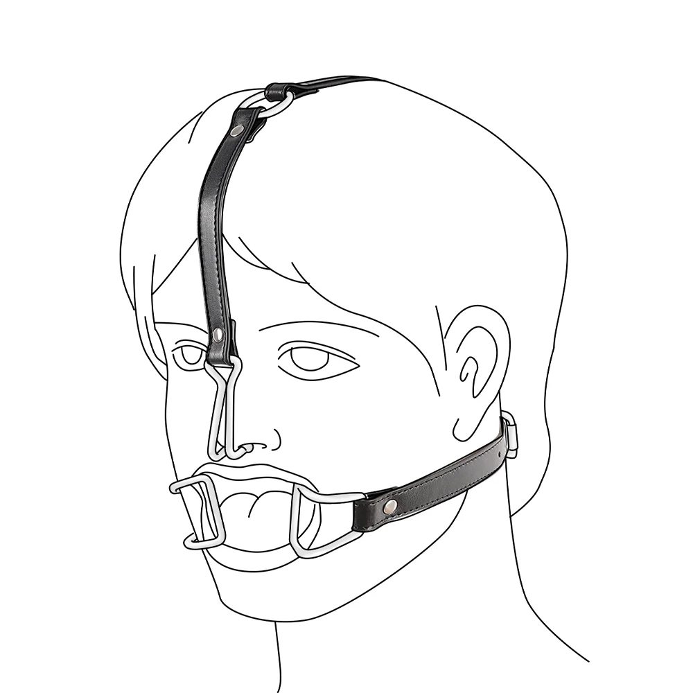 Bondage Gear Stainless Steel Nose Hook and Mouth Clamps BDSM Sm Sex Toys for Adults for Women and Men Juguetes Sexuales