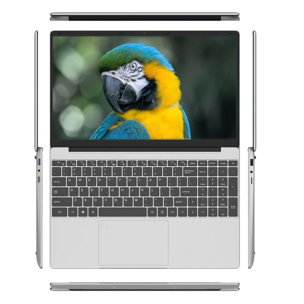 Narrow border Finger Print Lock 15.6 inch Laptop bulk 16GB RAM Netbook Backlit Numeric keypad laptop computer Notebook
