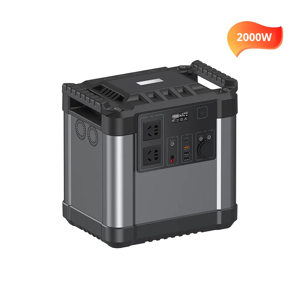 
 Генератор на солнечной батарее 2000W высокой емкости пусковое устройство портативная электростанция  