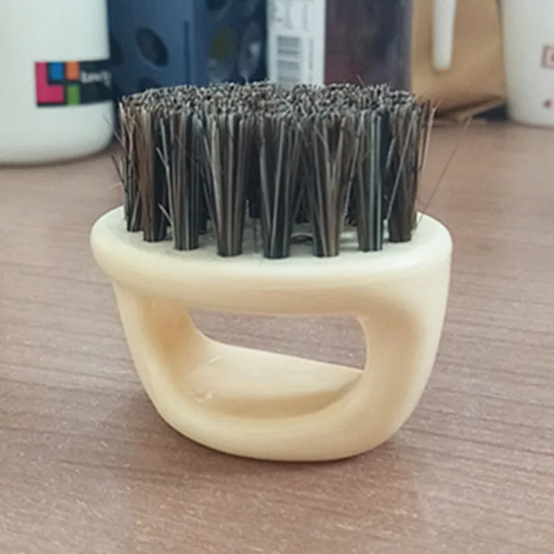 Мужская щетка для лица щетка лошадь щетина костяшки щетка для волос для парикмахерской незаменимый инструмент