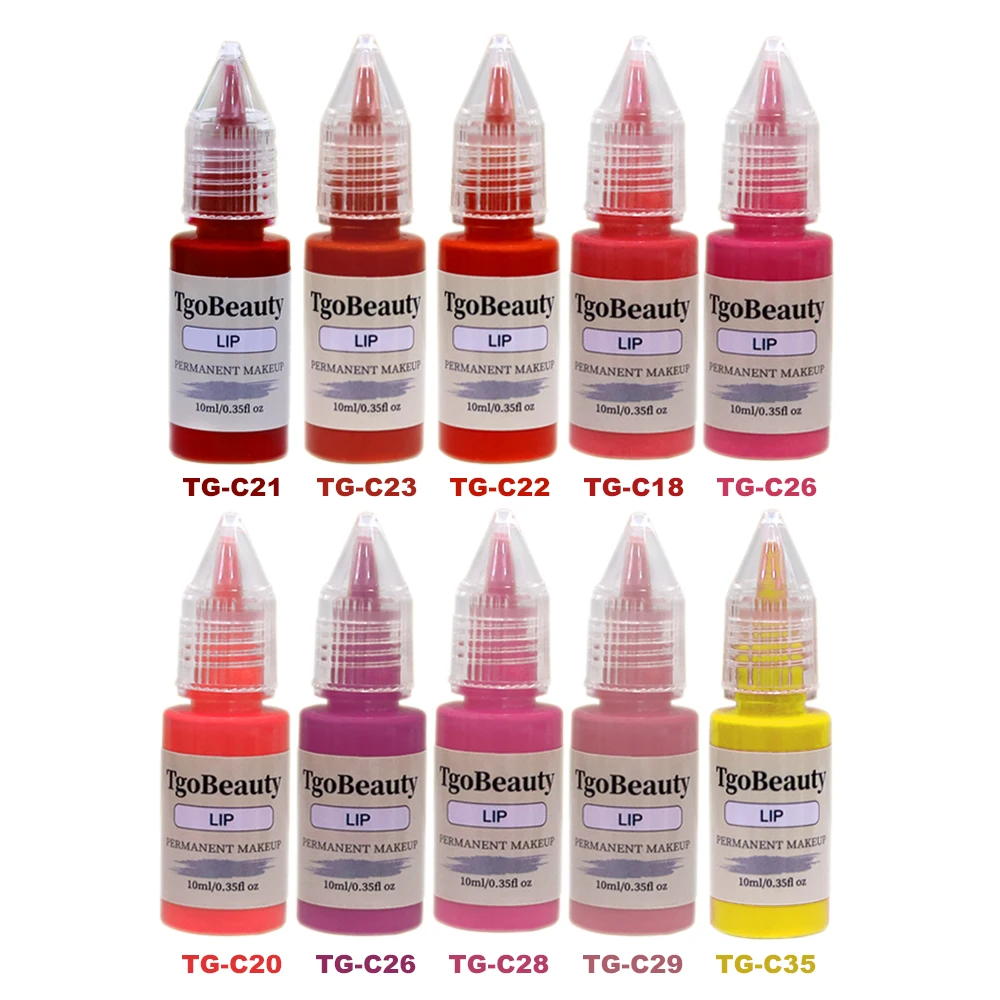 OEM/ODM Organic Eyebrow Lips Microblading Tattoo Ink Pigment 10ml Cream Natural Lip Color Ink for Tattoo Machine