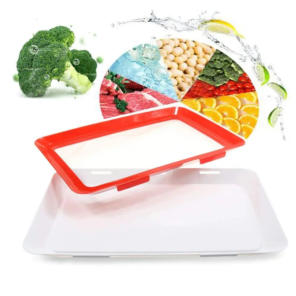 Food Tray Plastic Preservation Tray Kitchen Tools Healthy Seal Storage Container Creative Food Preservation Tray Ningbo