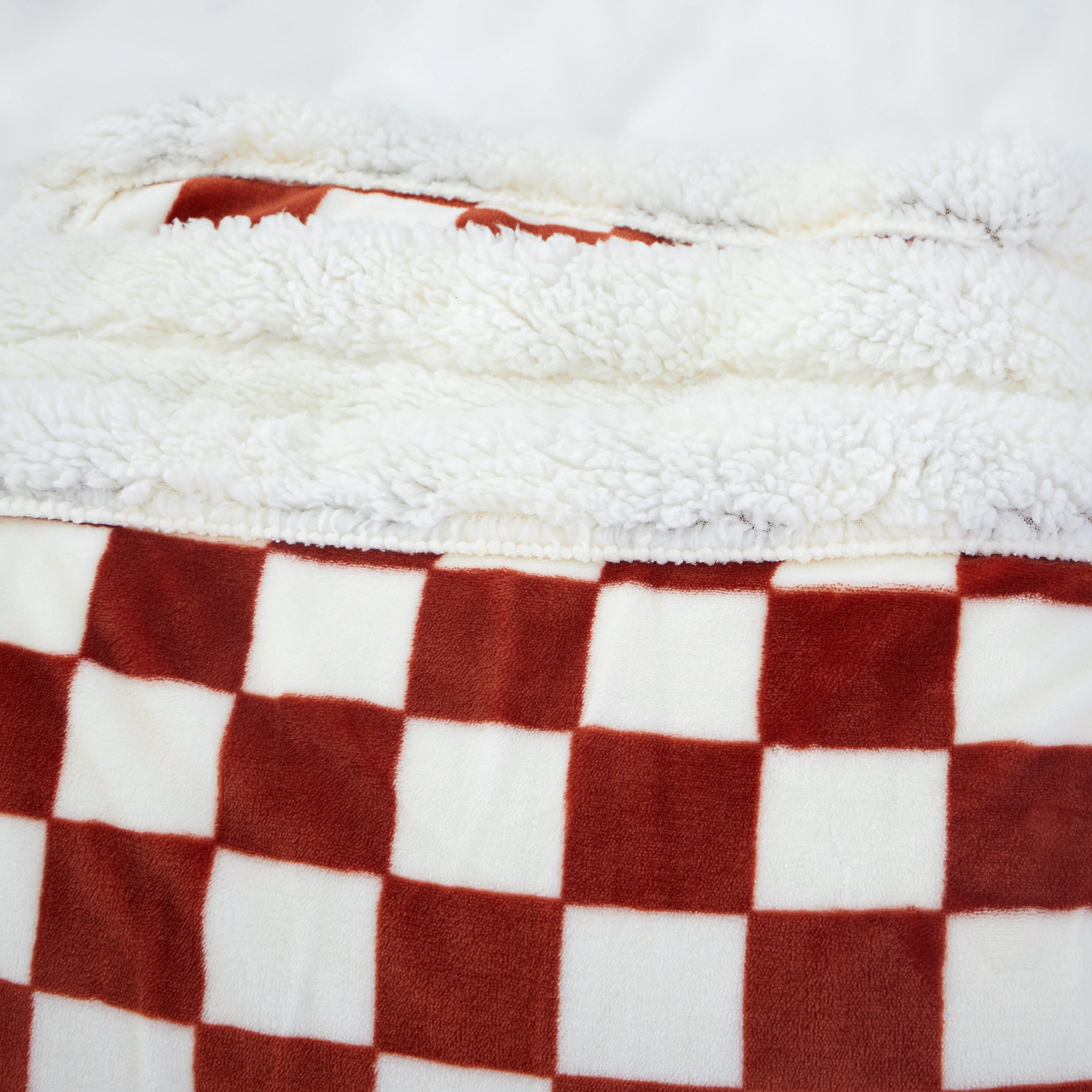 custom printed checkered blanket Nordic Fluffy Throw Warming Checkerboard Blanket Super Soft Flannel Sherpa Blankets