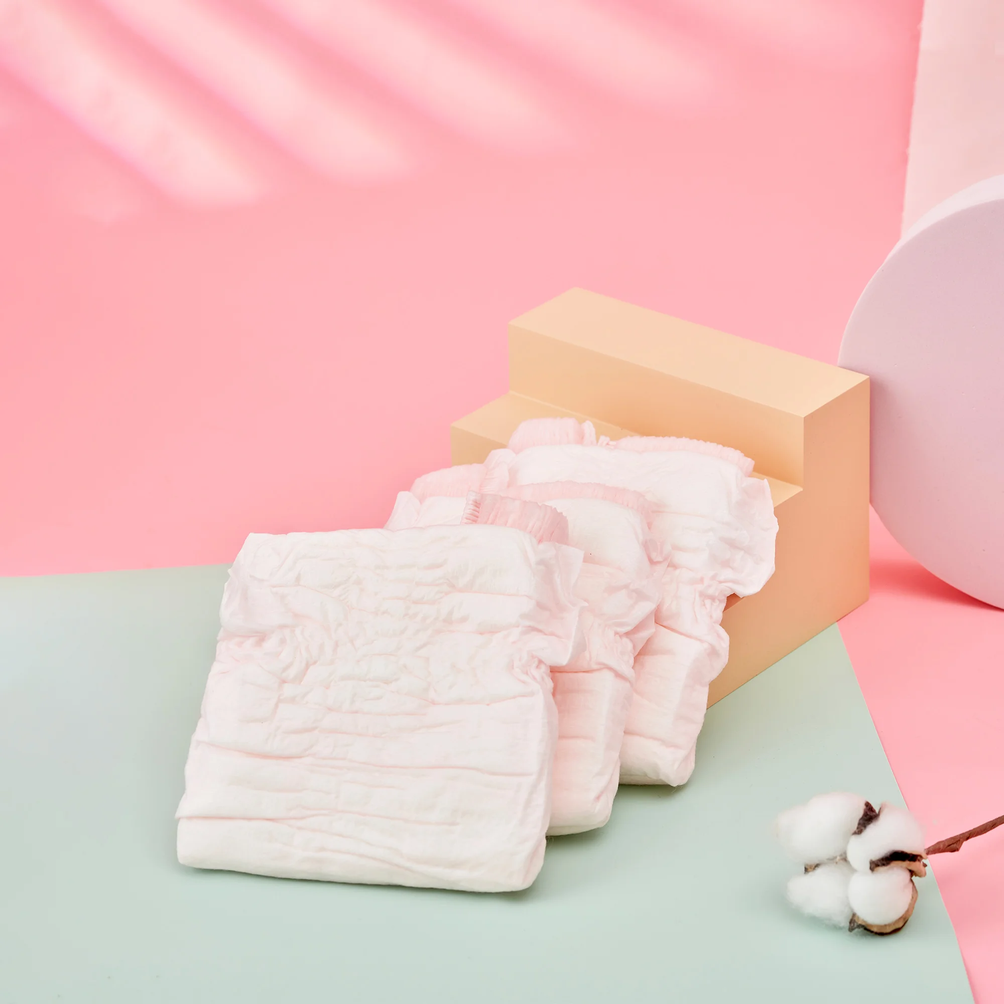 Oflye Female Sanitary Pads Women Panty Style Menstrual Disposable Napkins Feminine Care Diaper