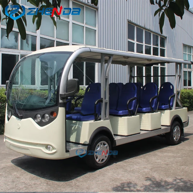 11 Seats New Style Electric Sightseeing Bus Car Electric Shuttle Passenger School Tourist Bus for sale