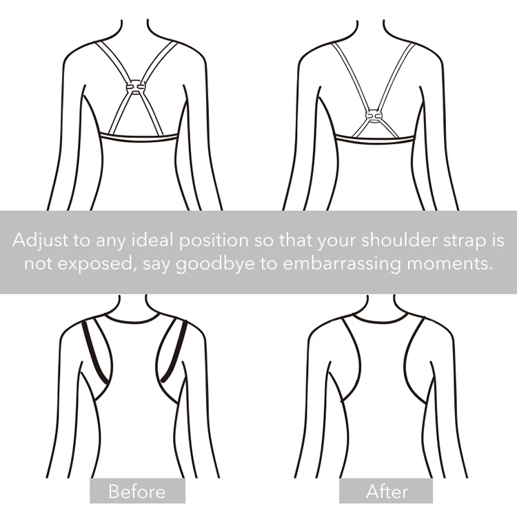 Wholesale Plastic Bra Strap Buckles Hooks Underwear Back Closure Bra Buckle Clip