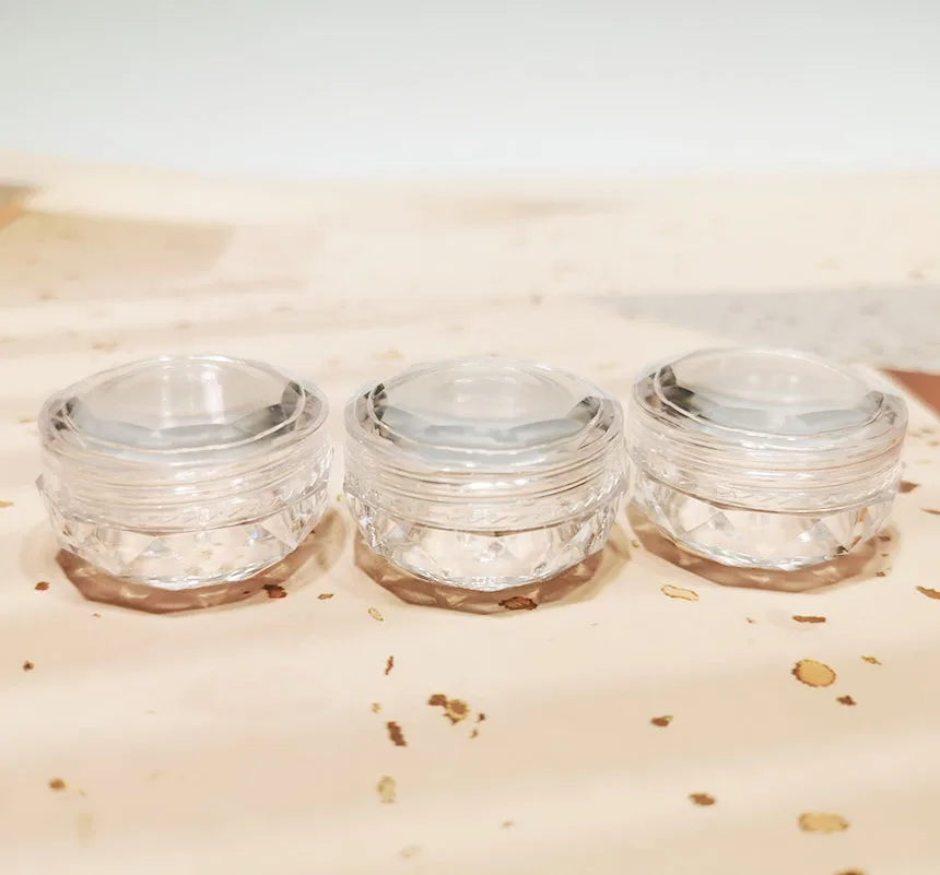 New Design 5g 10g Empty Uv Gel Jar Powder Jar Container Cosmetic Jars for Nail Art Glitter Cream