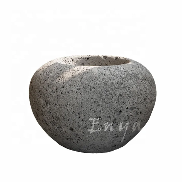 Wholesale Home Garden Cast Lava Texture Stone Garten Nordic Style Bonsai Pot Succulent Flower Plant Pots