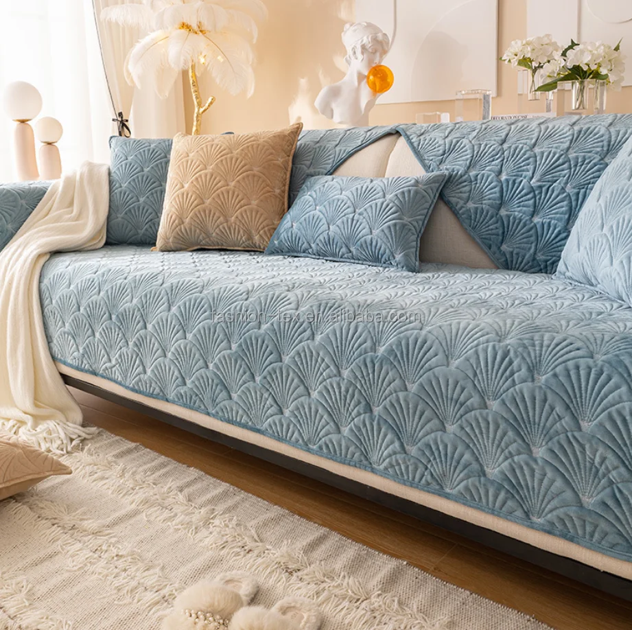 The floral pattern Factory industrial 2 and 3 and 7 quilted pure color seater cushion sofa cover and matched pillowcase cover