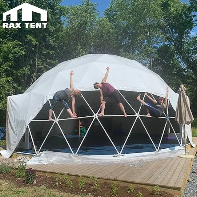 6M 7M 8M Geodesic Dome Tent for Outdoor Meditation and Yoga Studio