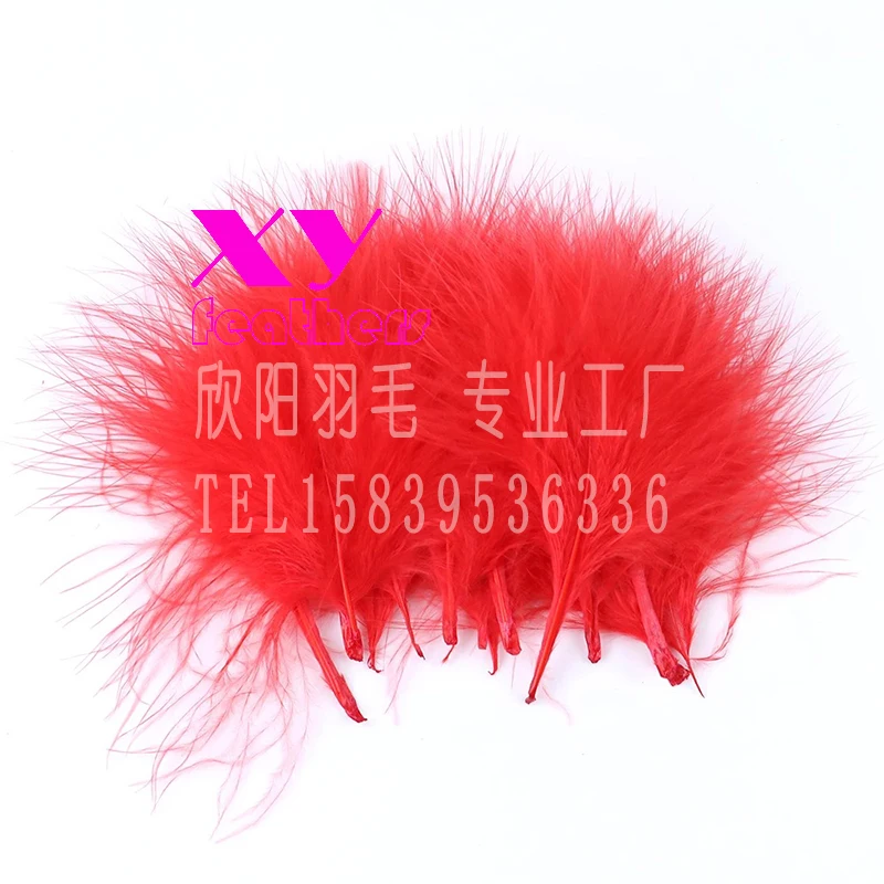 Wholesale DIY Craft Small Marabou Turkey Feather White Craft Feather And Decoration Feather For Sale