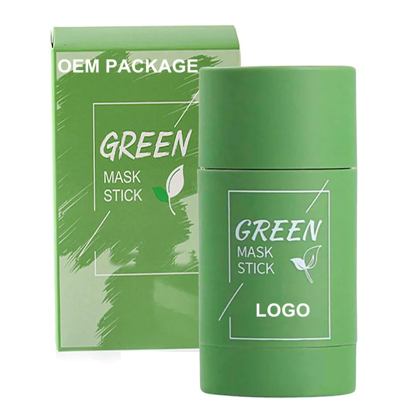 OEM ODM Natural Organic Green Tea Face Whitening Clay Green Tea Organic Green Stick Mask