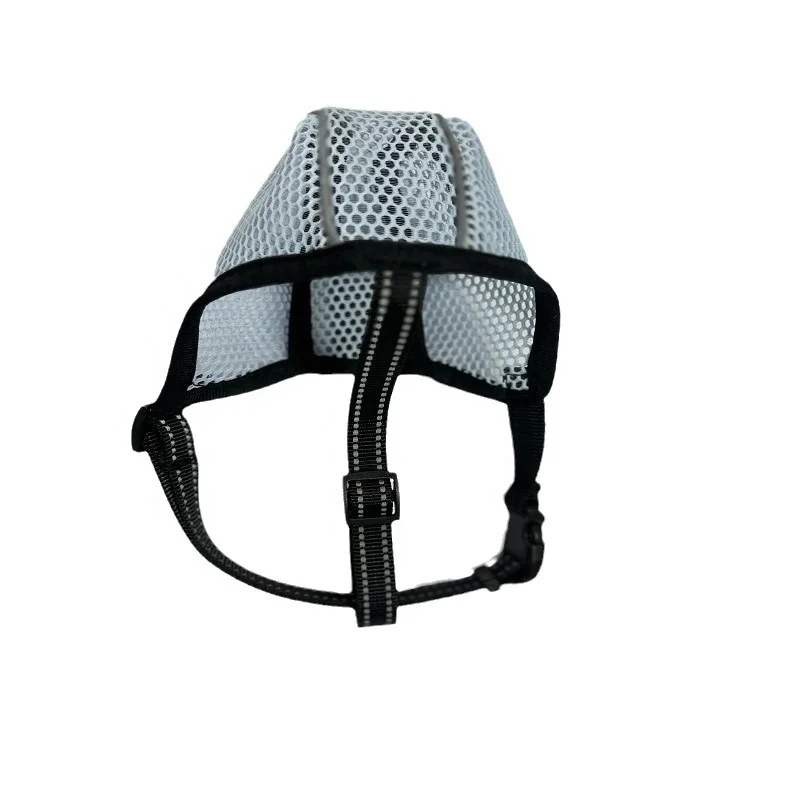 Wholesale Summer Soft Drinkable Pet Mesh Mouth Guard Breathable Adjustable Puppy Anti Barking Licking Chewing Dog Muzzles